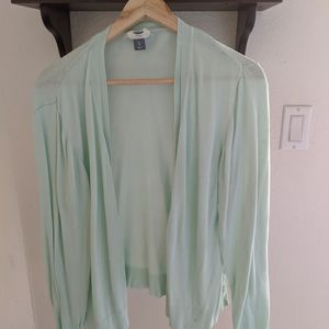 Mint green Old Navy cardigan